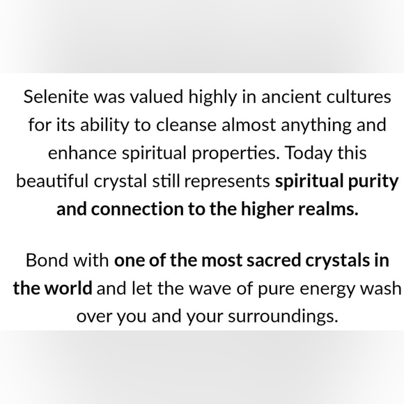 Unicorn horn selenite crystal LAST ONE! - Picture 3 of 8